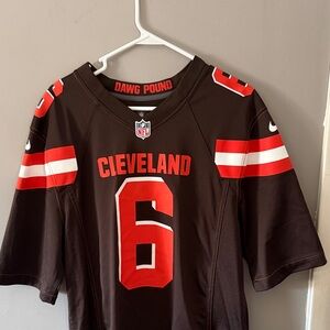 NFL On Field Baker Mayfield Brown Jersey